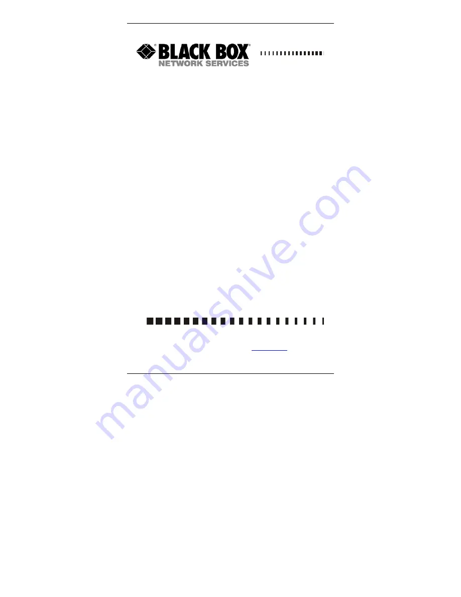 Black Box LB9017A-R4 User Manual Download Page 1