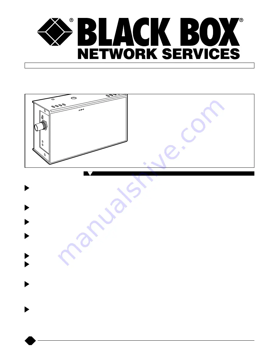 Black Box LB9901A Скачать руководство пользователя страница 1