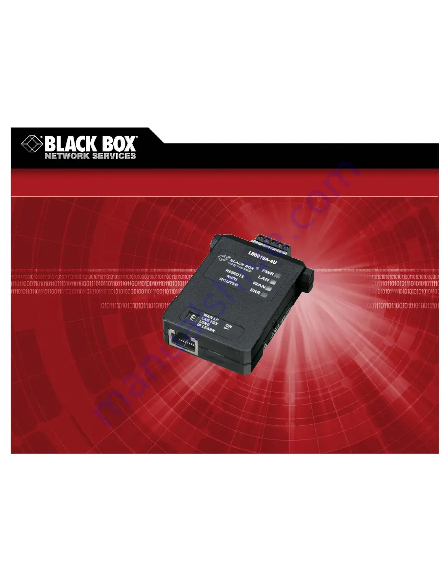 Black Box LR0019A-4U Specifications Download Page 1