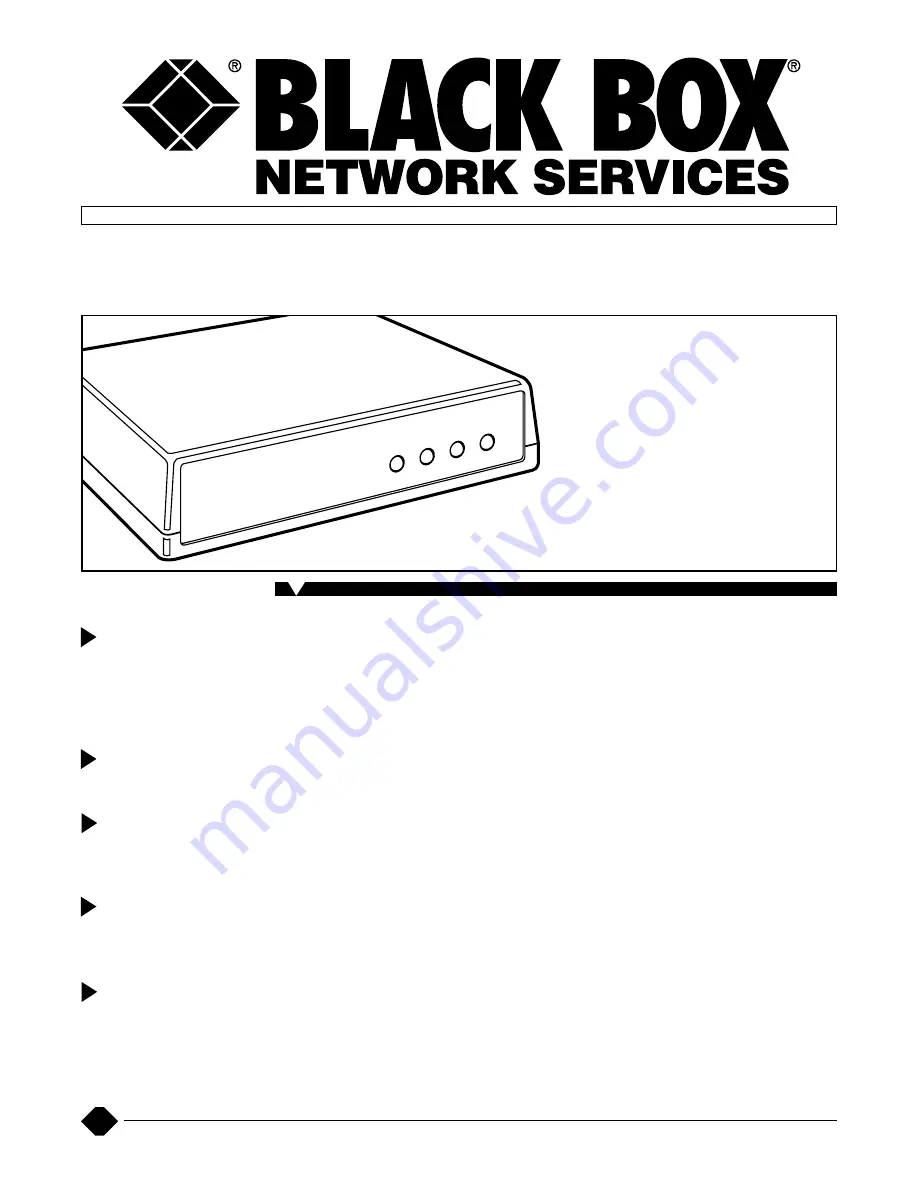 Black Box LR1530A-R3 Скачать руководство пользователя страница 1