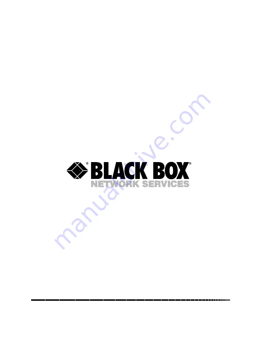 Black Box LRB500A Скачать руководство пользователя страница 1