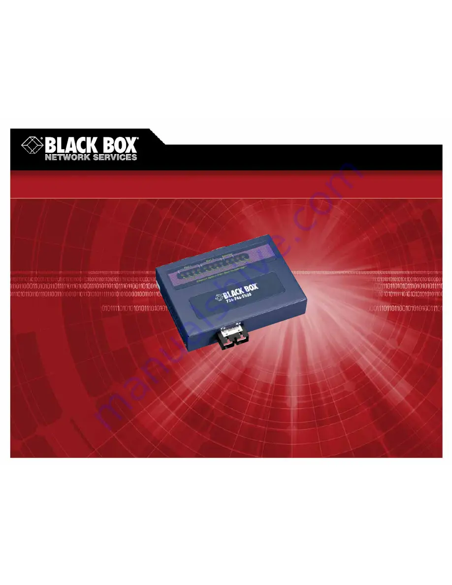 Black Box LWS100A Specifications Download Page 1