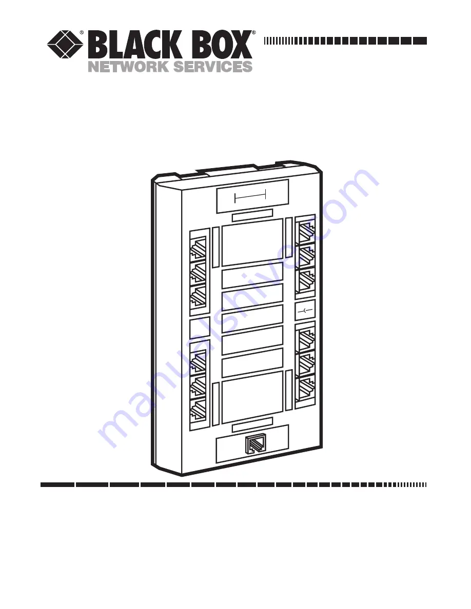 Black Box MX873A Manual Download Page 1