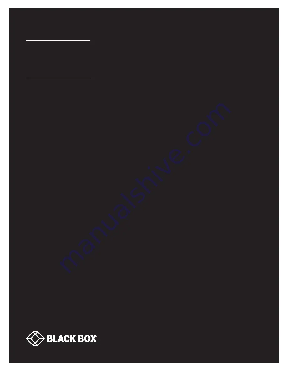 Black Box RS-Touch Series Setup Manual Download Page 20