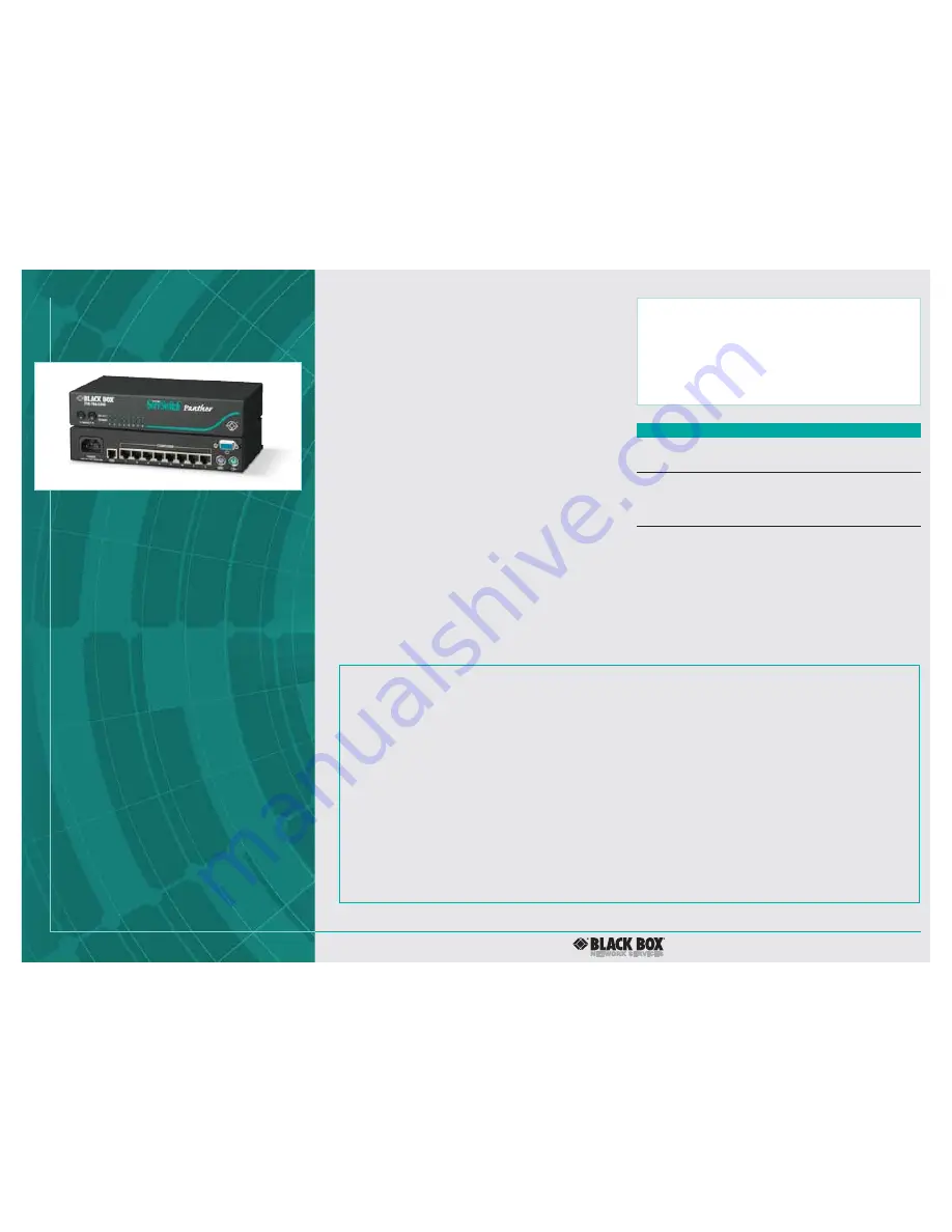 Black Box SERVSWITCH PANTHER KV1108A Скачать руководство пользователя страница 3