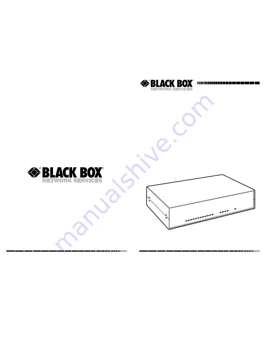 Black Box SW925A Скачать руководство пользователя страница 1