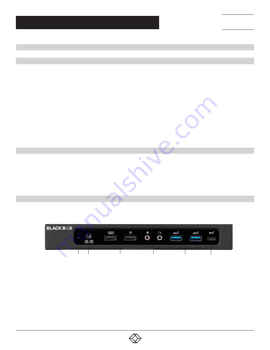 Black Box USBC2000-4KDUAL User Manual Download Page 6