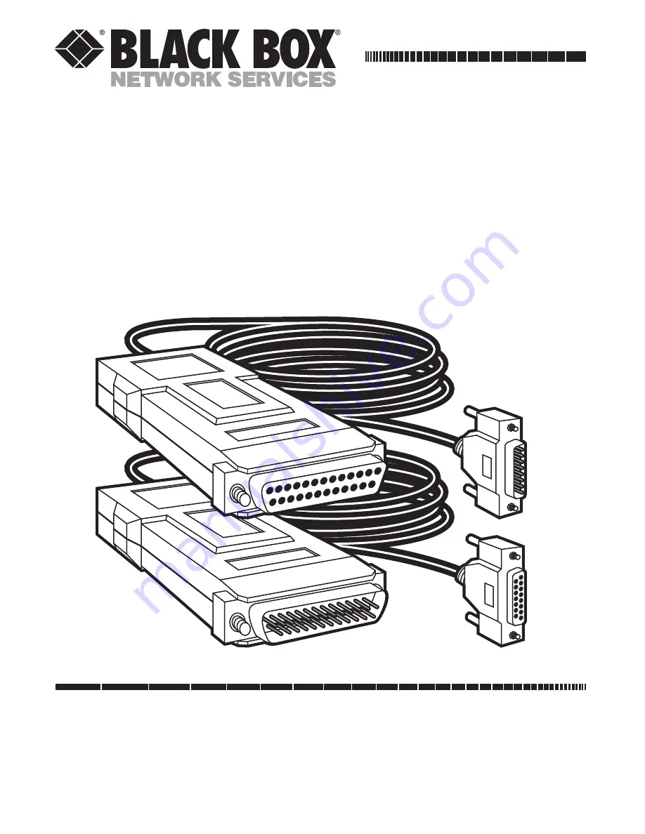 Black Box V.24/X.21 Скачать руководство пользователя страница 1