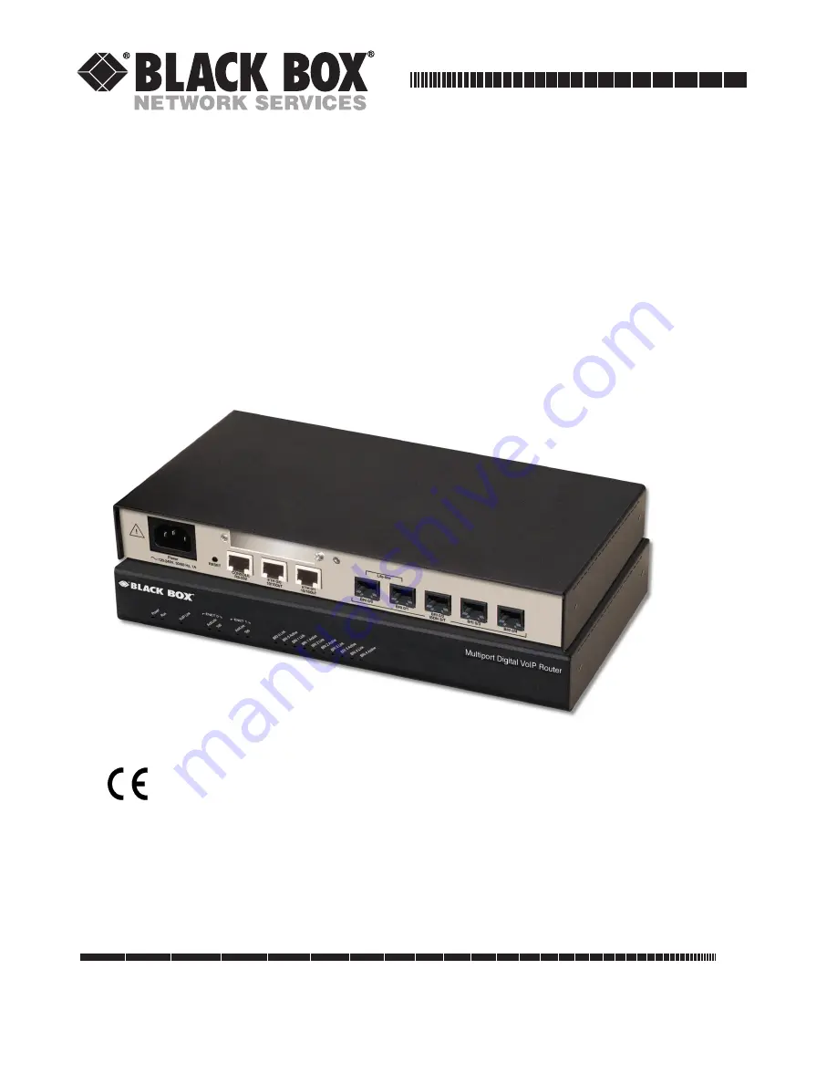 Black Box VOE211 User Manual Download Page 1