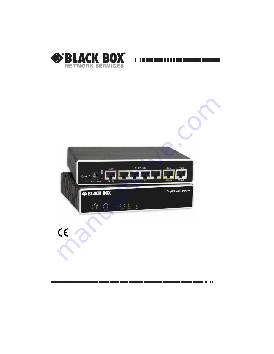 Black Box VOE241 Manual Download Page 1