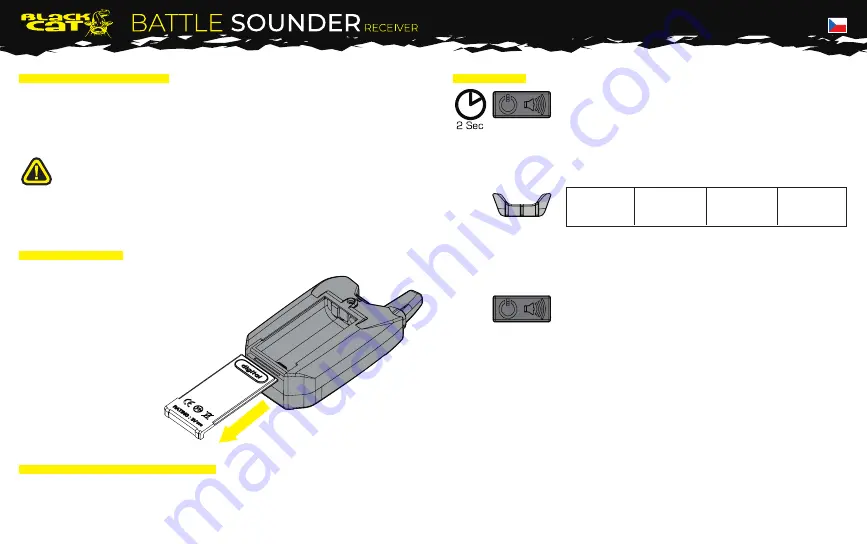 Black cat BATTLE SOUNDER RECEIVER Manual Download Page 26