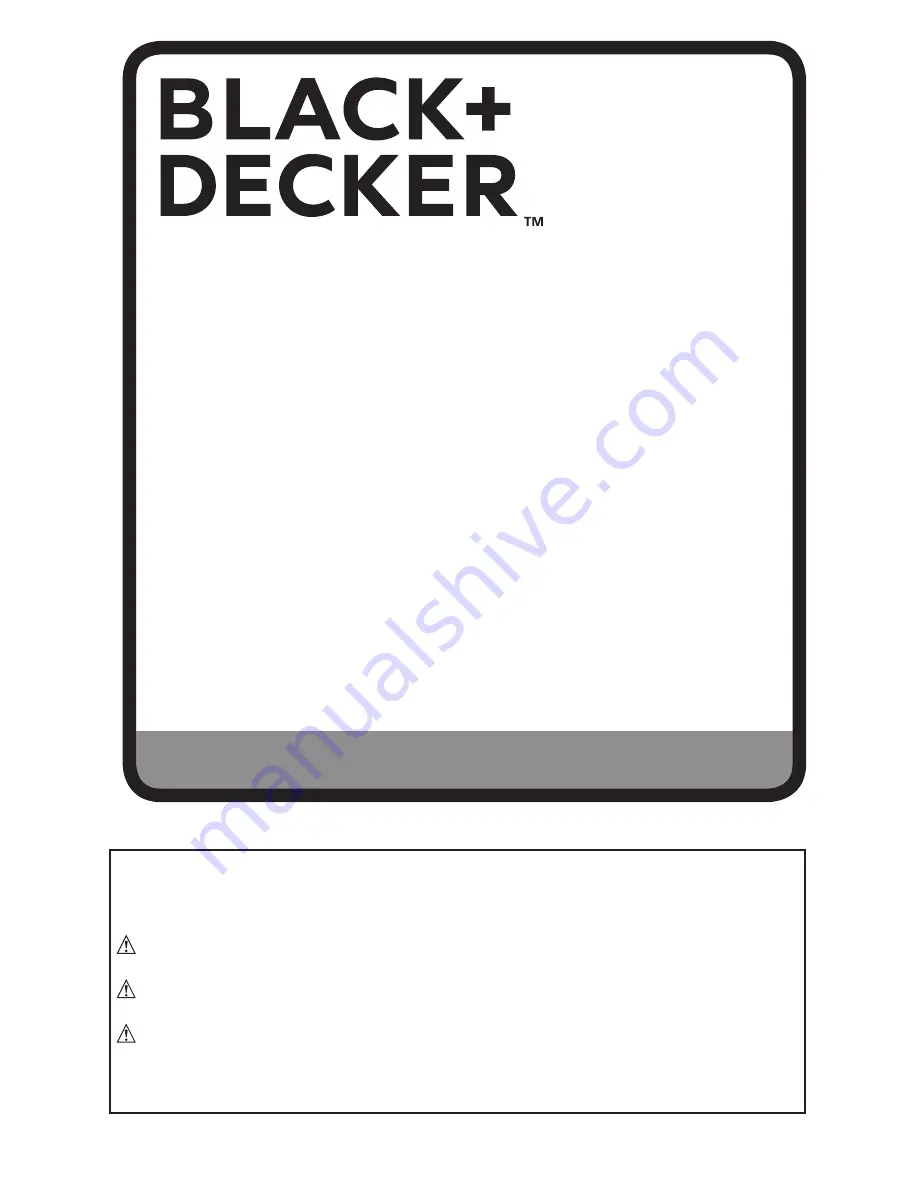 Black + Decker BDEDR3C Instruction Manual Download Page 15