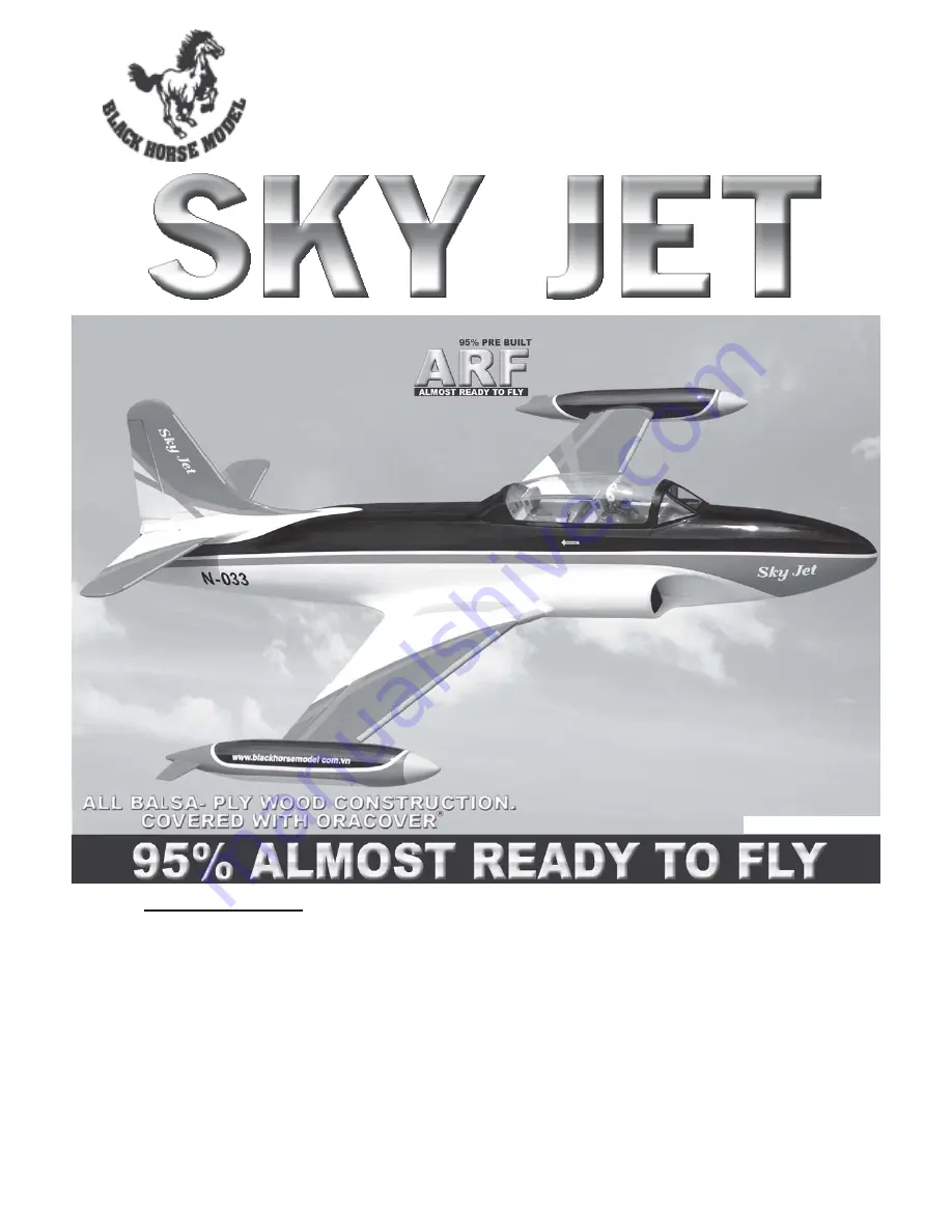 Black Horse Model BH144 Sky Jet Instruction Manual Book Download Page 1