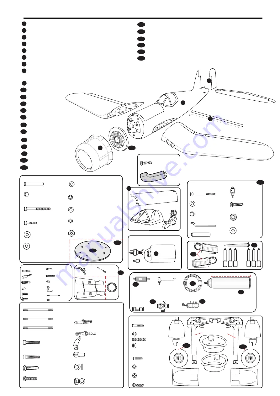 Black Horse Model Corsair BH64 Instruction Manual Book Download Page 7