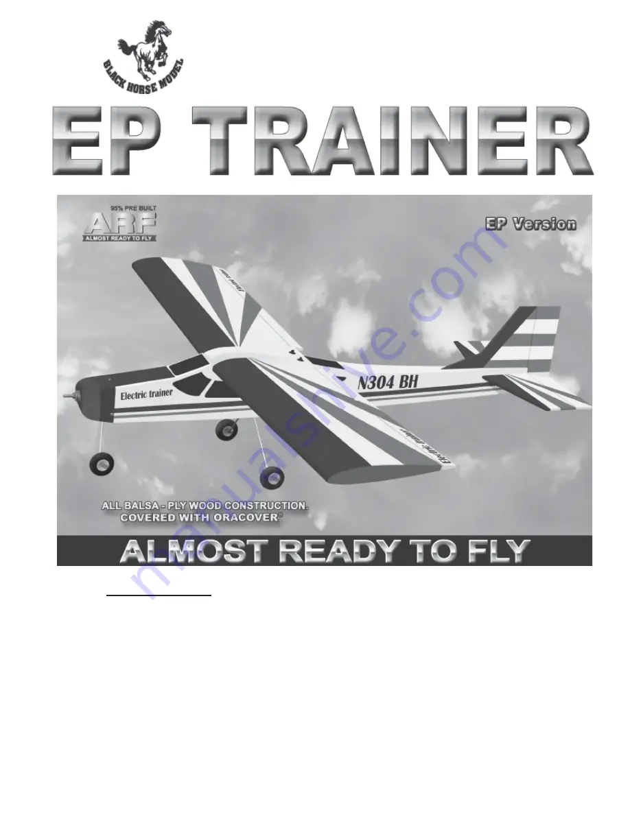 Black Horse Model EP-TRAINER Скачать руководство пользователя страница 1