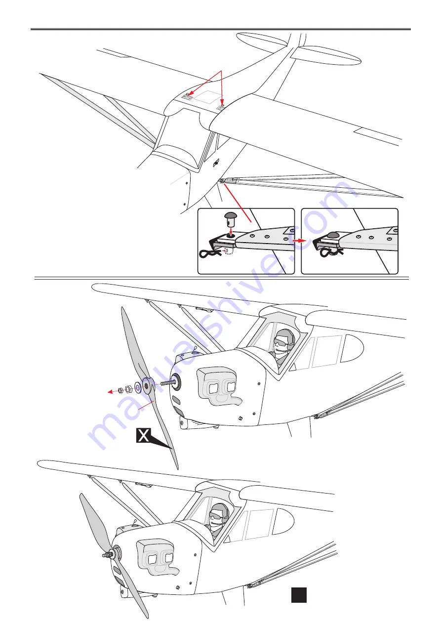 Black Horse Model Motion RC PIPER J-3 CUB Скачать руководство пользователя страница 36