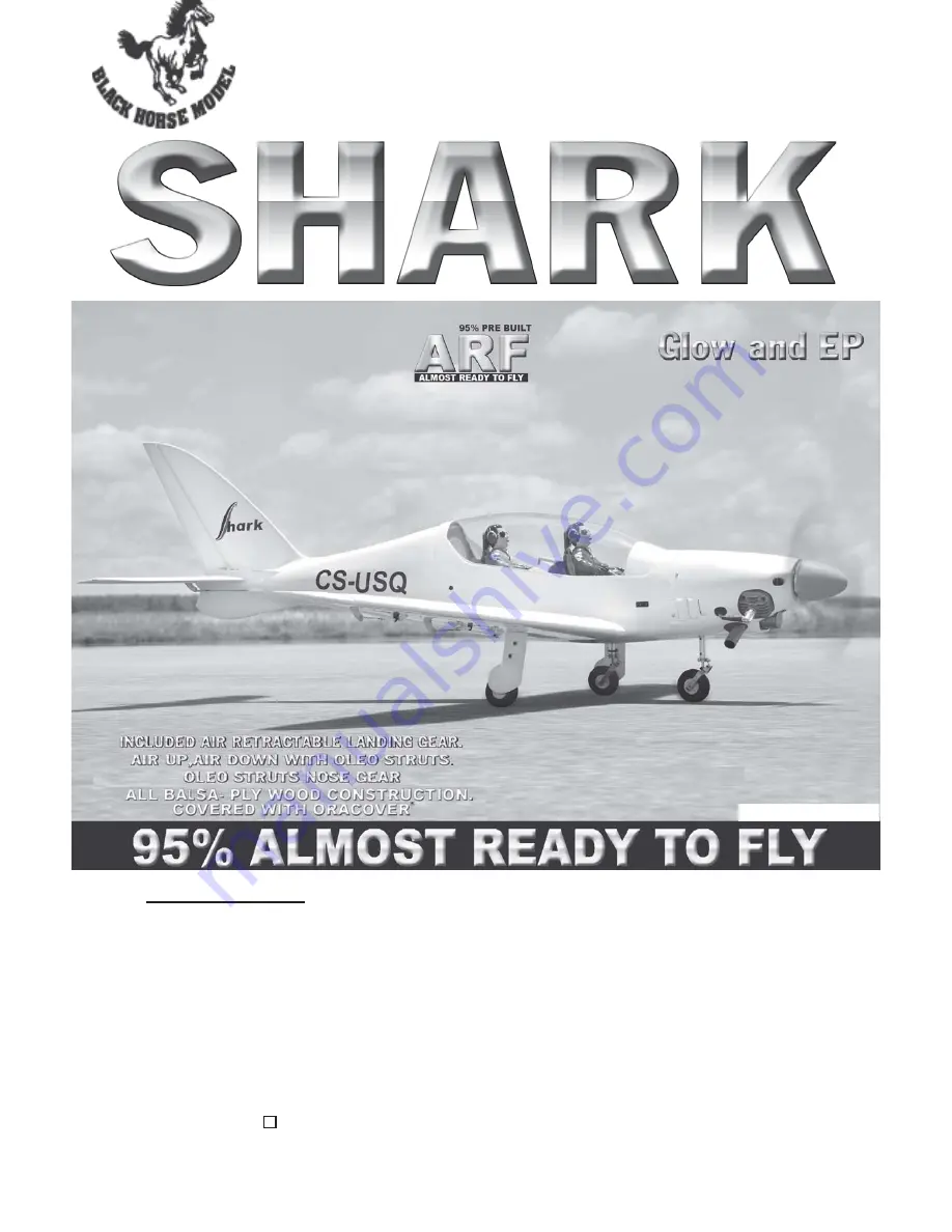 Black Horse Model Shark BH119 Instruction Manual Book Download Page 1