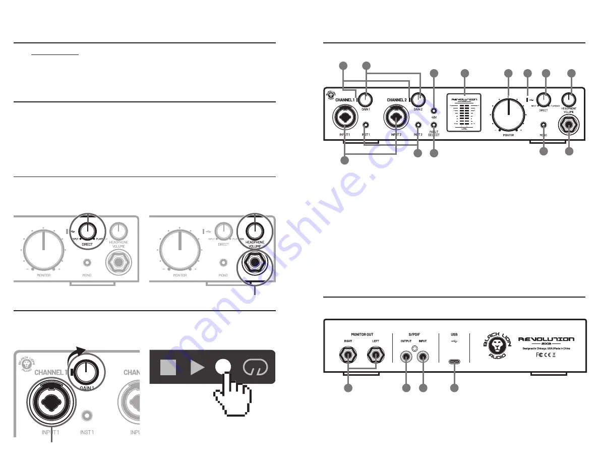 Black Lion Audio Revolution 2x2 Quick Start Manual Download Page 2