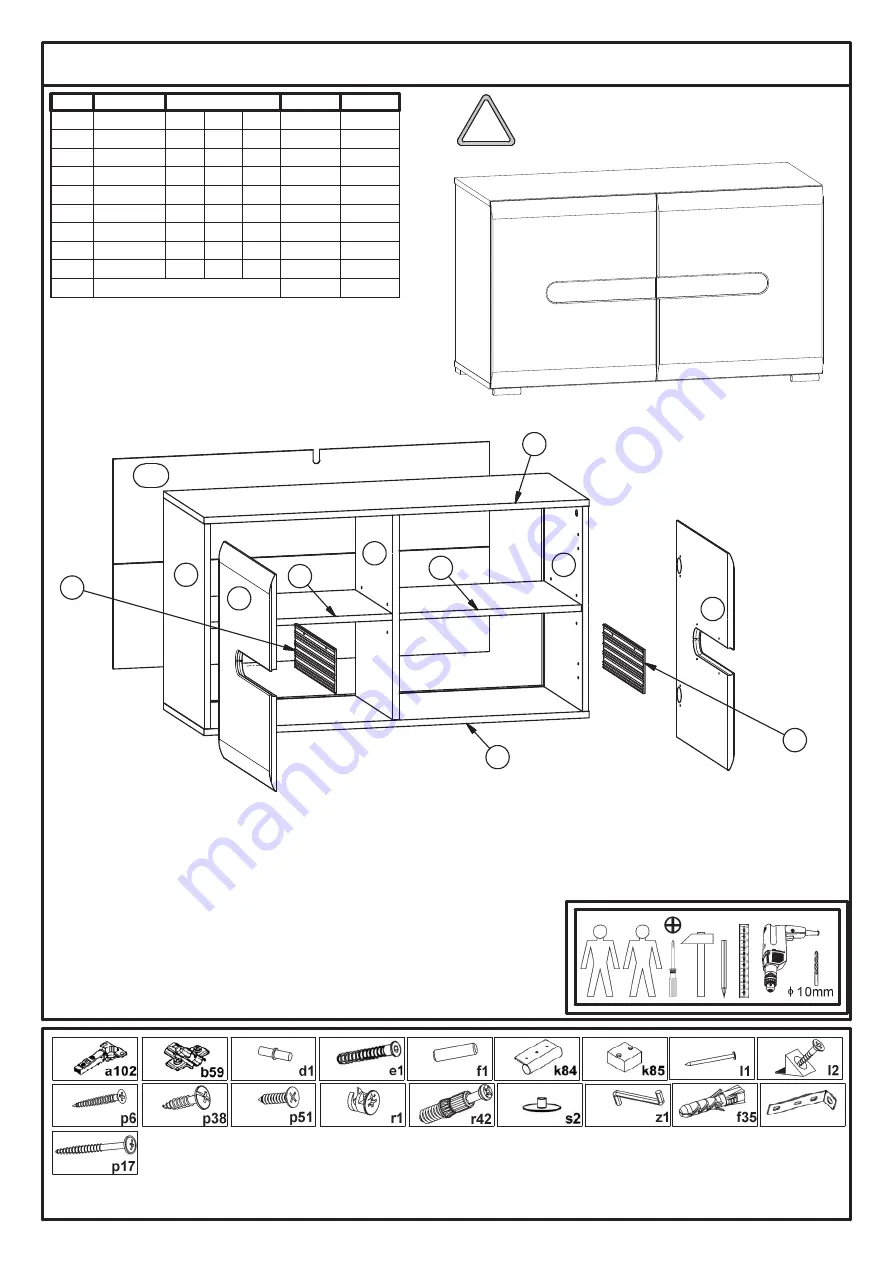 BLACK RED WHITE AZTECA M246-SFK2D Assembly Download Page 3