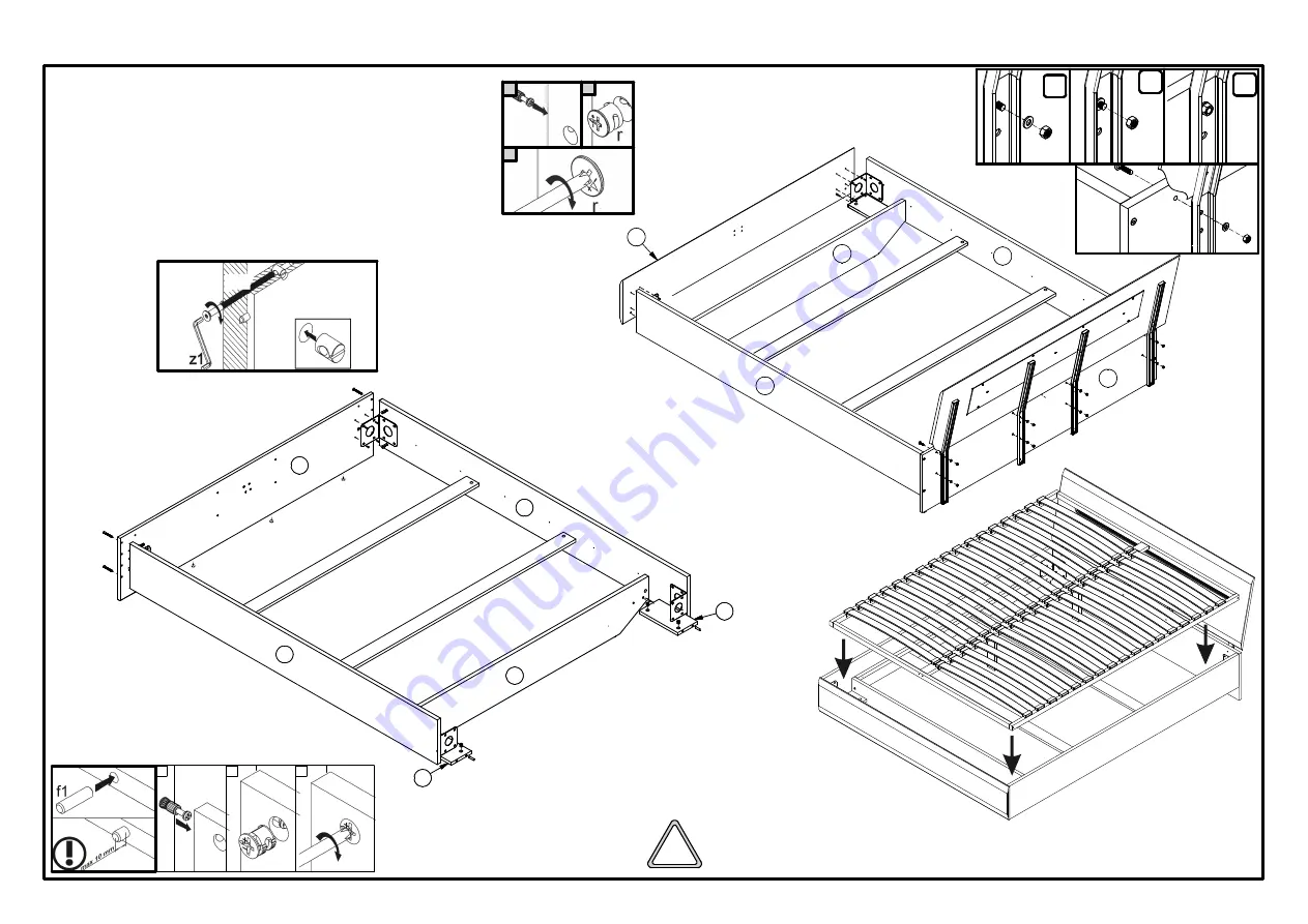 BLACK RED WHITE AZTECA S205-LOZ160x200 Manual Download Page 3