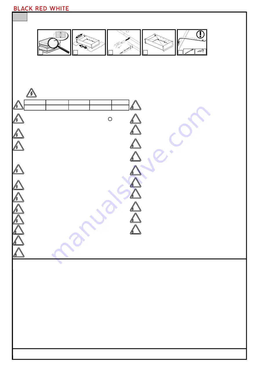 BLACK RED WHITE Azteca S205-SFW1K/4/15 Assembly Instructions Download Page 1