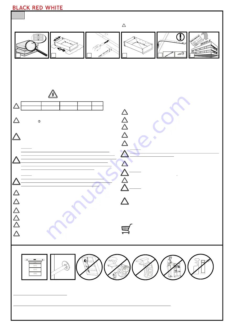 BLACK RED WHITE BROOKLYN B172-KOM1S Assembly Download Page 2