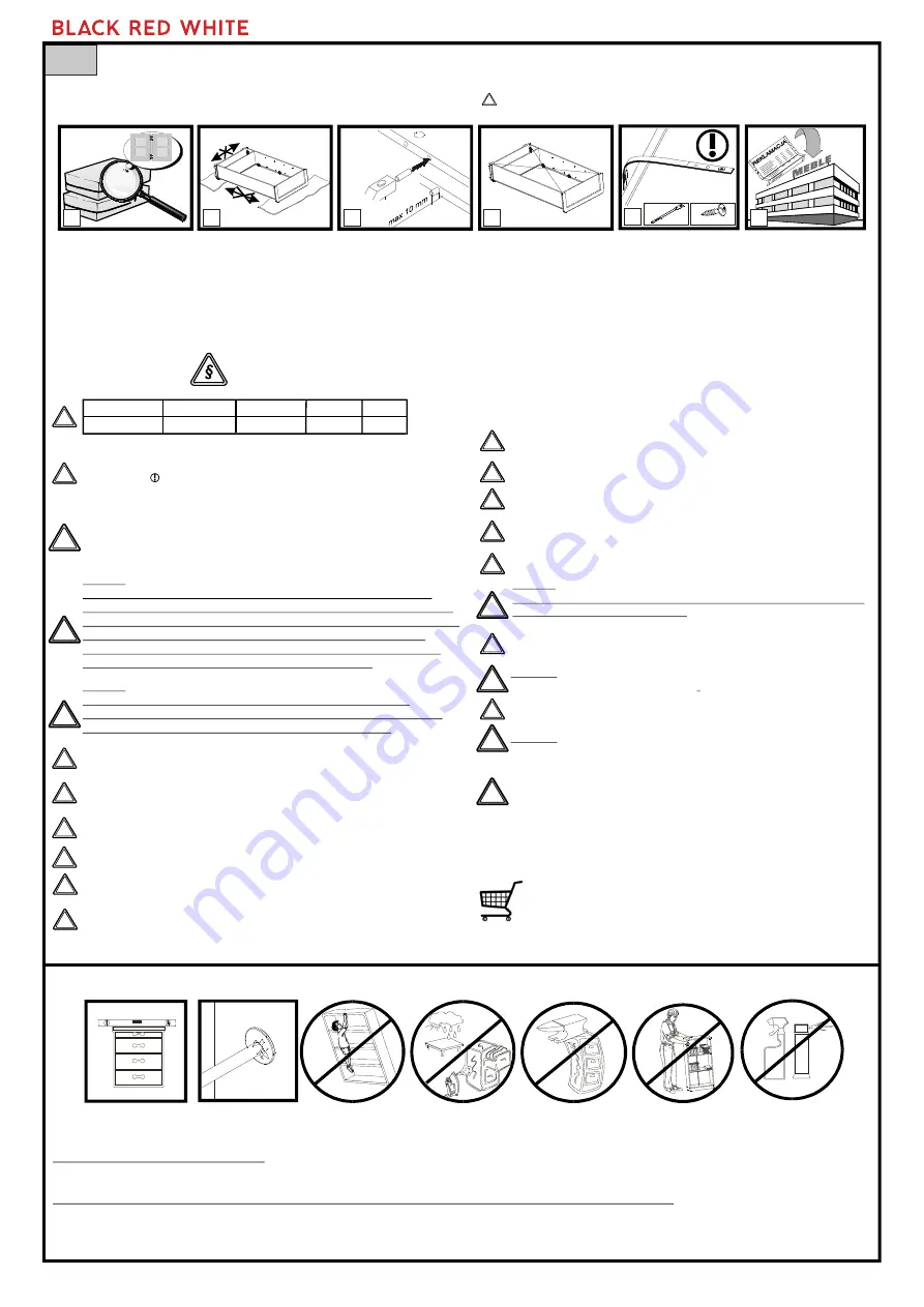 BLACK RED WHITE HEDA S385-BIU2S Assembly Instructions Manual Download Page 2