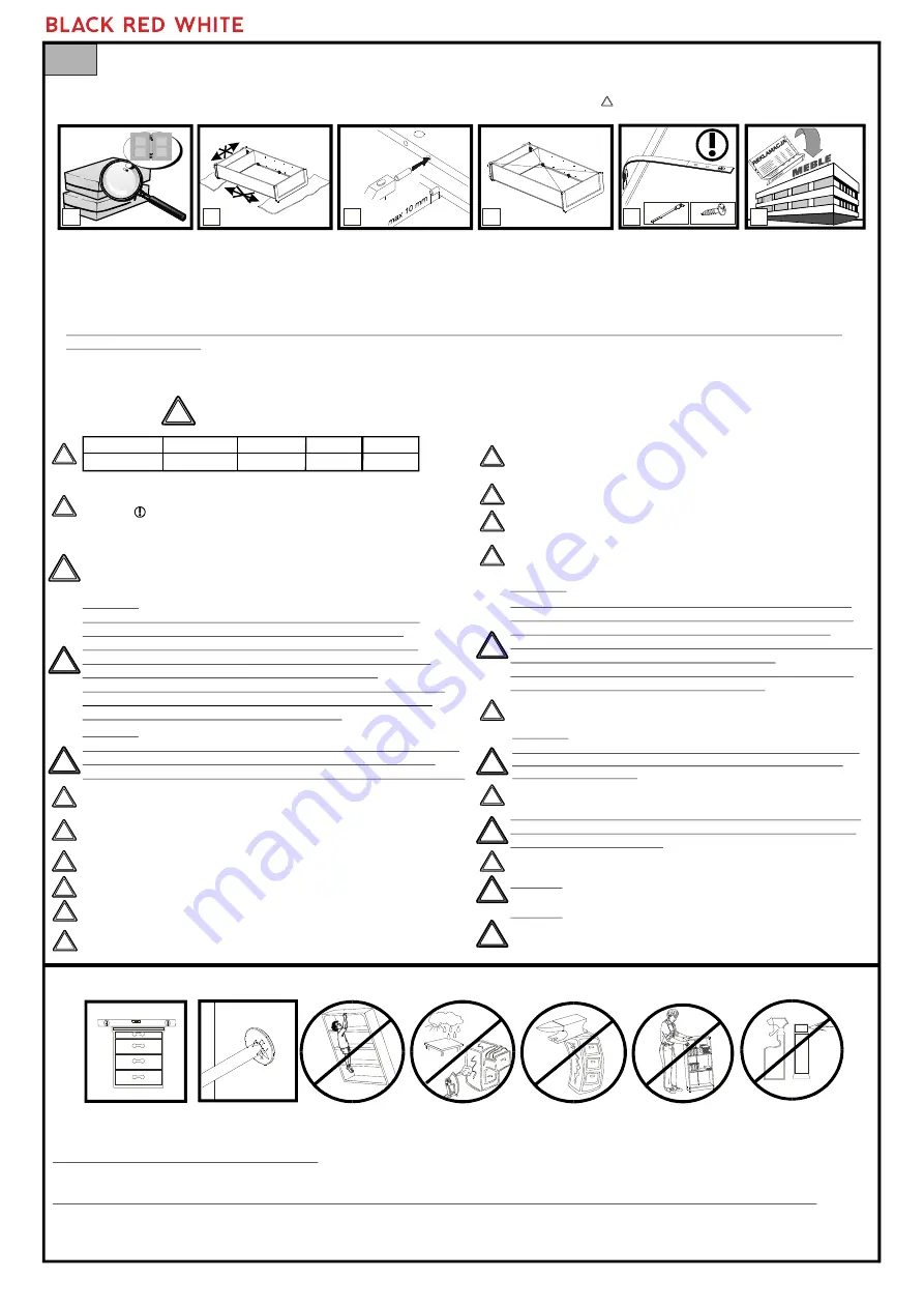 BLACK RED WHITE KENTAKI IDENTO S320-LAW Assembly Download Page 2