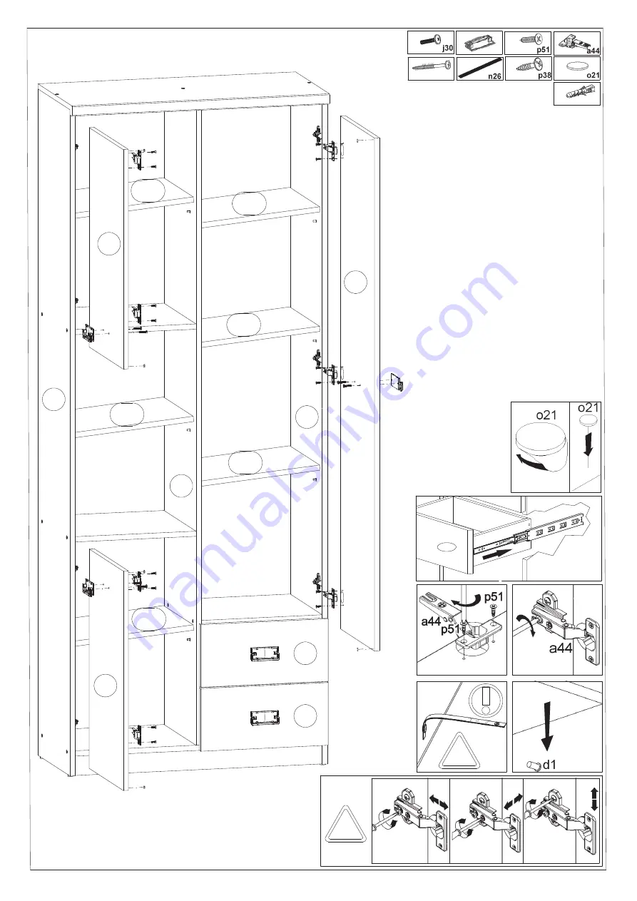 BLACK RED WHITE MALCOLM S325-REG3D2S Assembly Instructions Manual Download Page 8