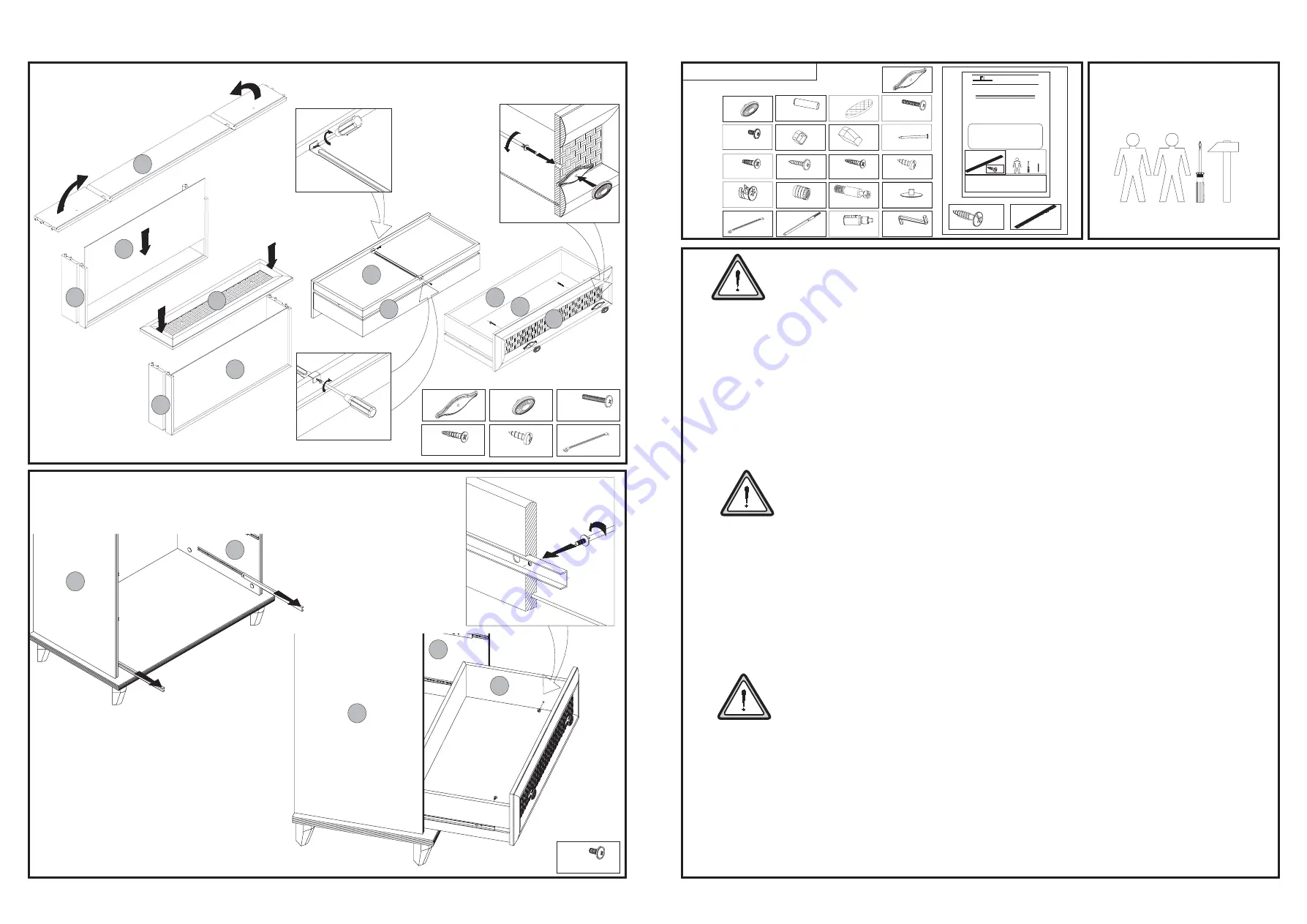 BLACK RED WHITE RETRO KOM/4S Furniture Use Instruction Download Page 3