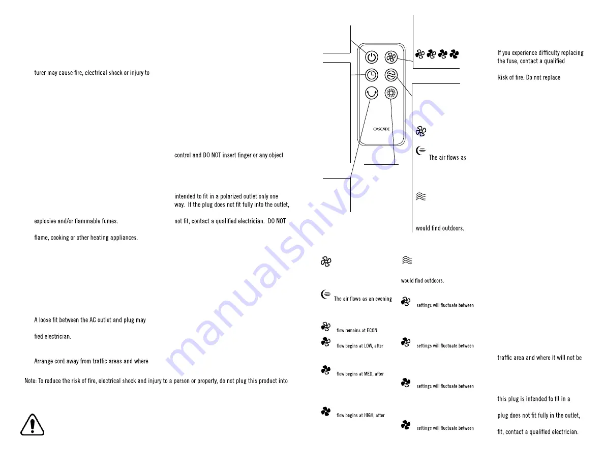 Black Stone CASCADE CAPRI CCF-21-SG Instruction Manual Download Page 2