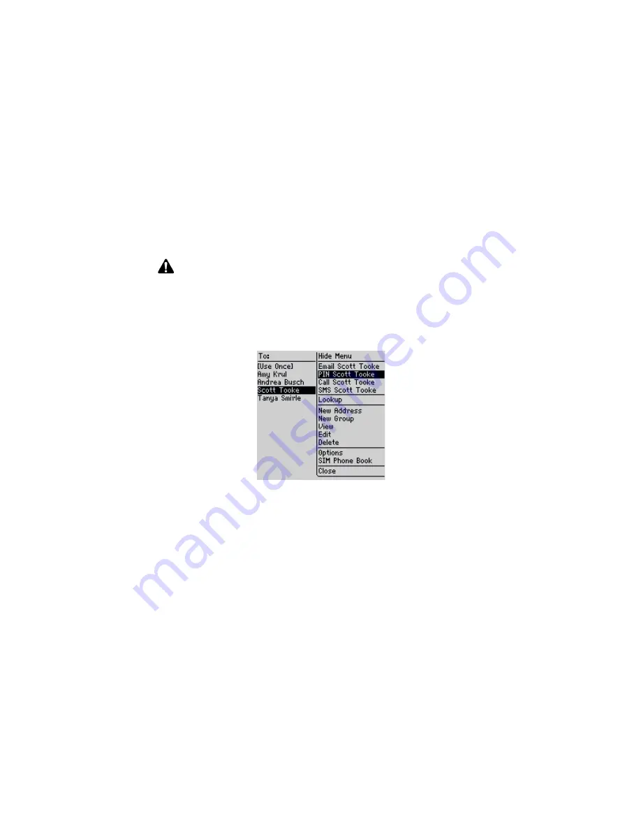 Blackberry 6710 User Manual Download Page 45