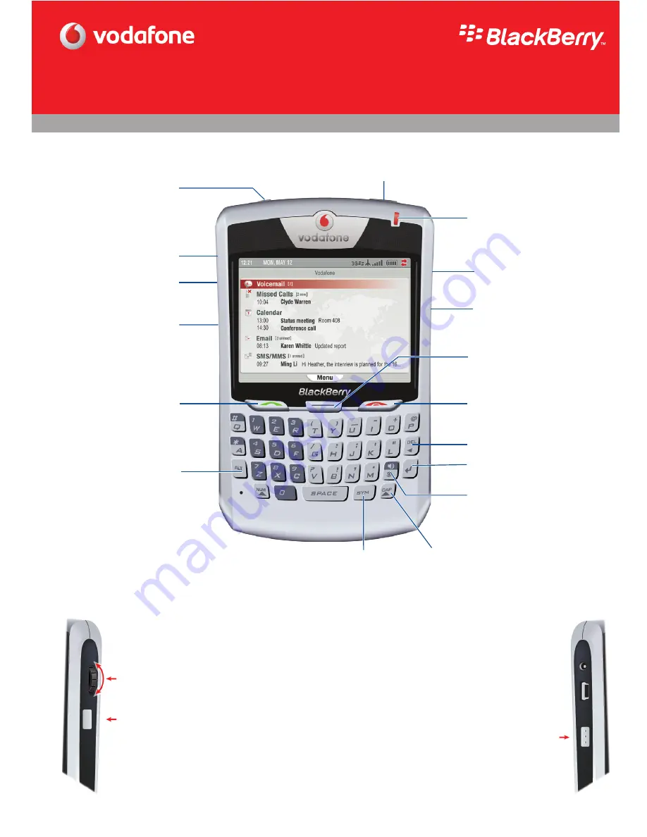 Blackberry 8707v Скачать руководство пользователя страница 1