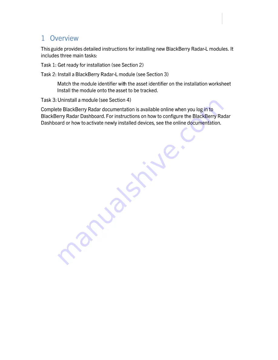 Blackberry ITB100-1 Installation Manual Download Page 3