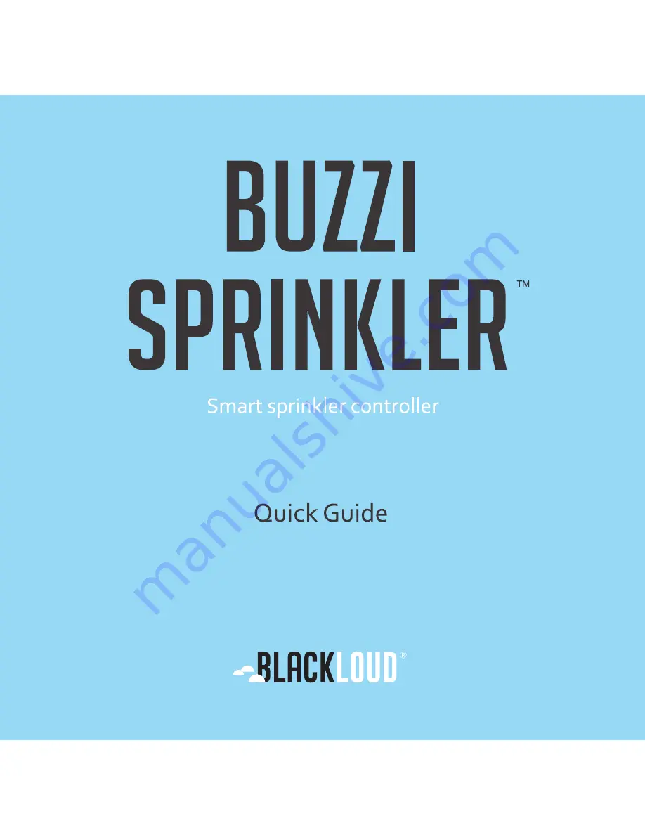 blackloud Buzzi Sprinkler Скачать руководство пользователя страница 1