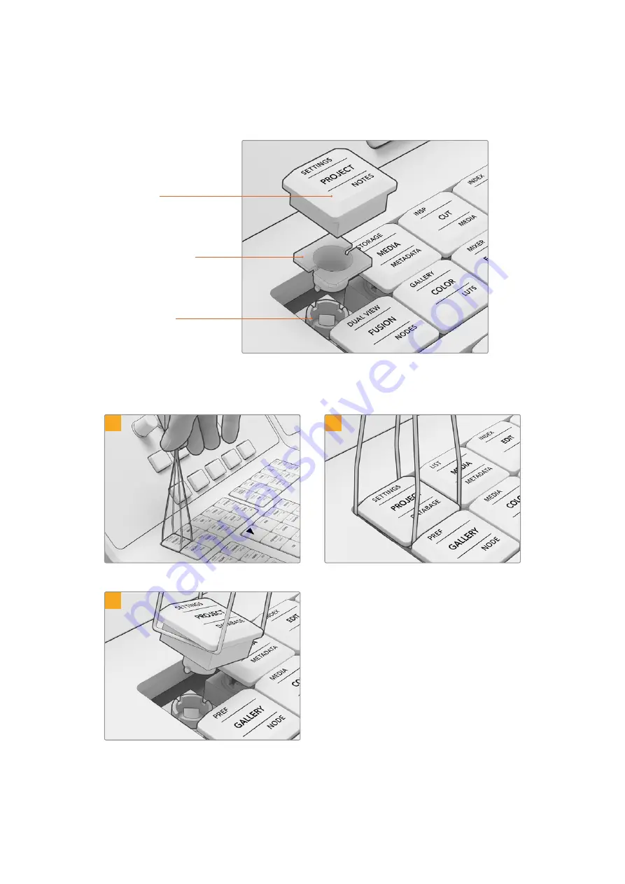 Blackmagicdesign DaVinci Advanced Panel Keycaps Installation Manual Download Page 50