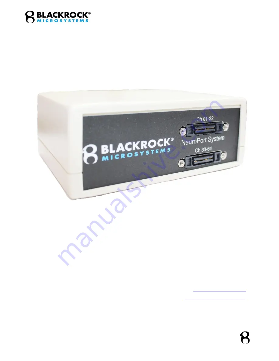 Blackrock Microsystems PN-9171 User Manual Download Page 1