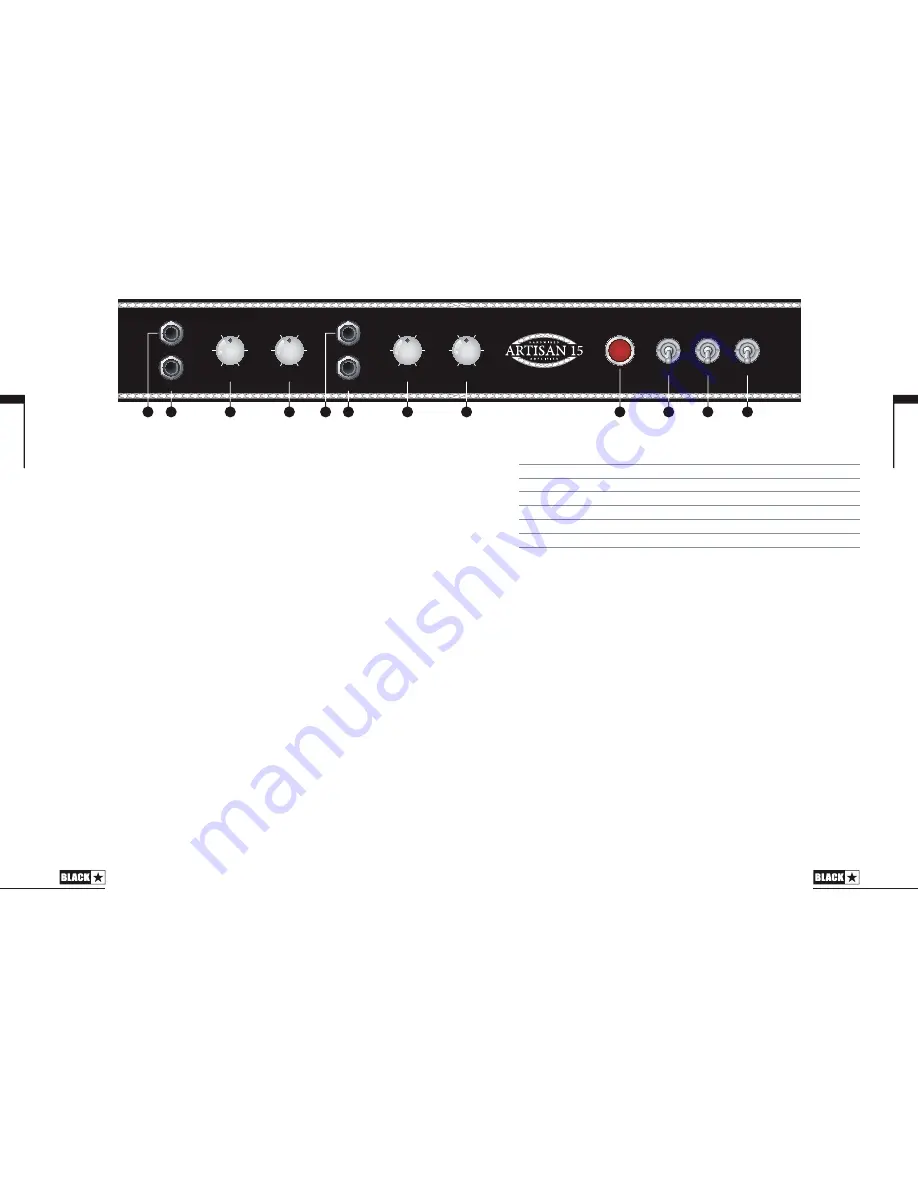 Blackstar Artisan 15H Owner'S Manual Download Page 11