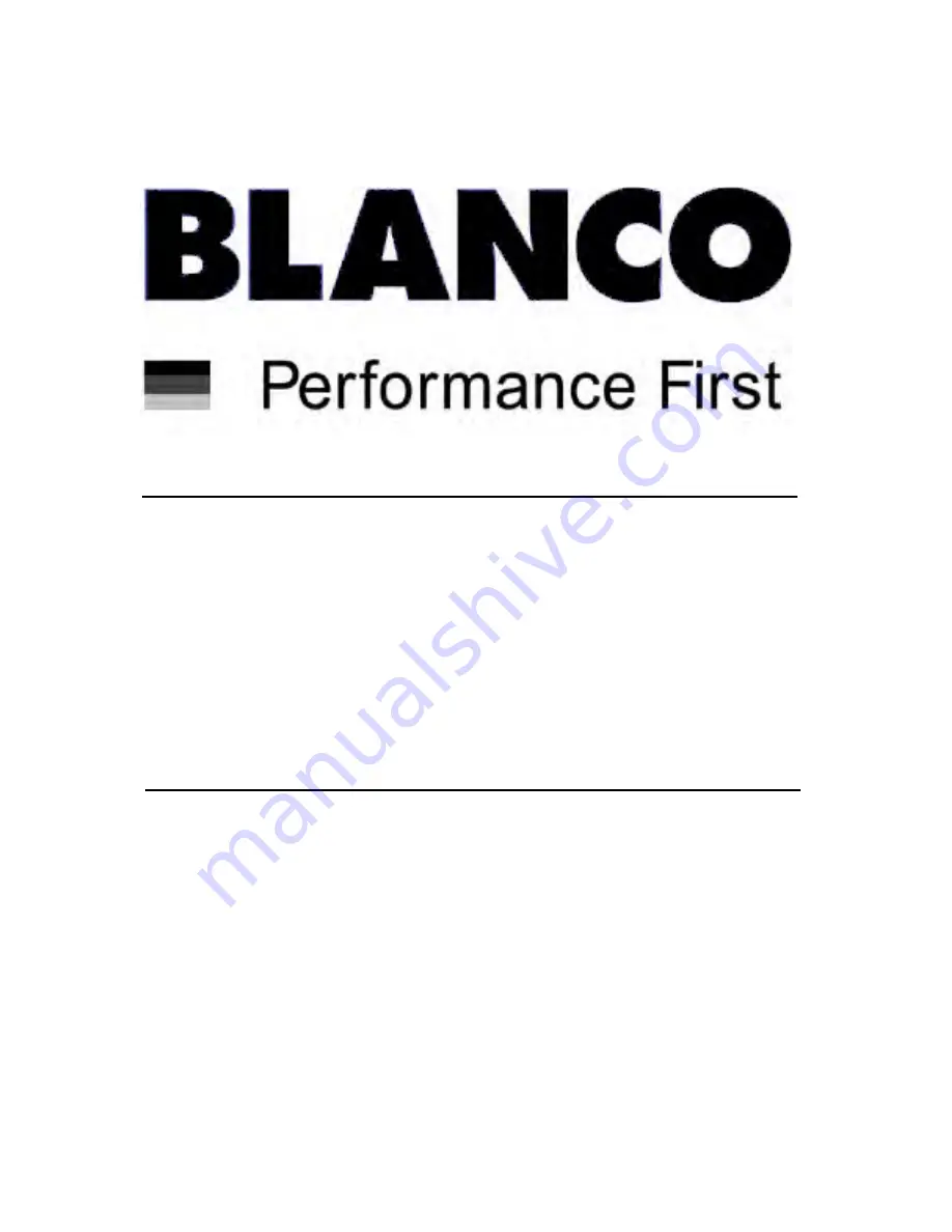 Blanco BRCE60X Use And Care And Installation Instructions Download Page 1