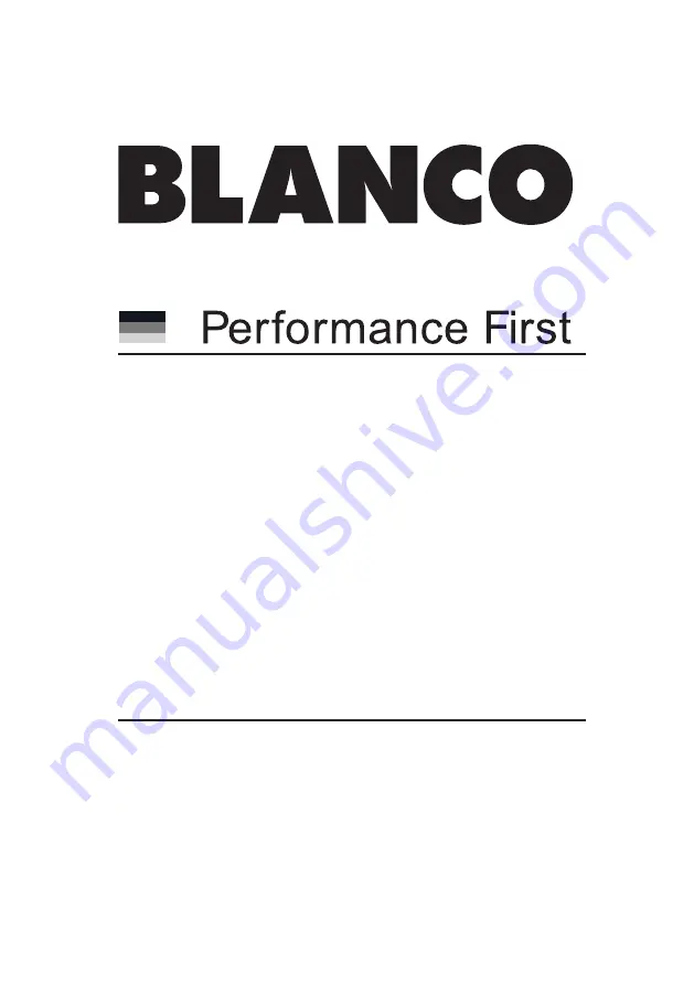 Blanco BRCS9810X Instructions For Use And Care And Installation Download Page 1