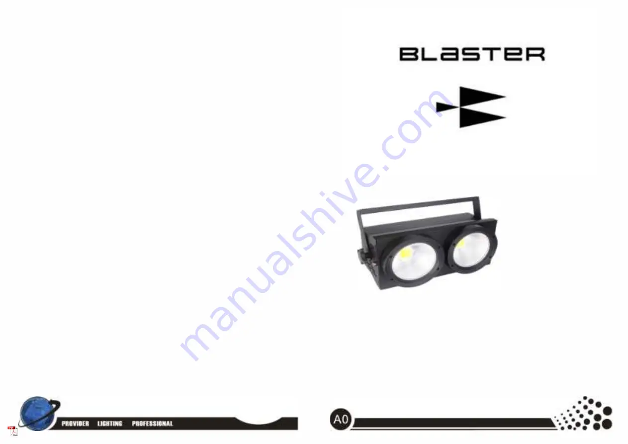 Blaster 200W LED COB BLINDER Скачать руководство пользователя страница 1