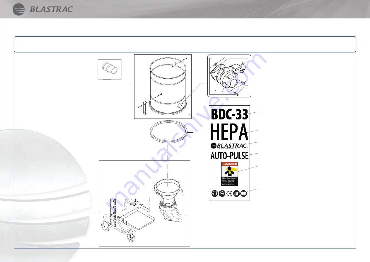 Blastrac BDC-33-230V-P Скачать руководство пользователя страница 62