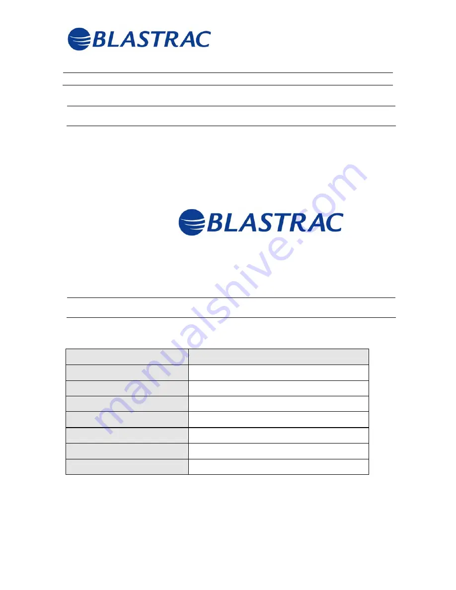 Blastrac BG-250-230 Operating Instructions Manual Download Page 3