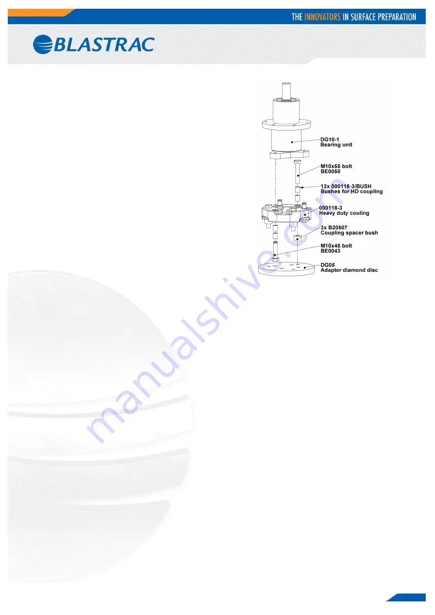 Blastrac BG-250RS Operating Instructions Manual Download Page 18