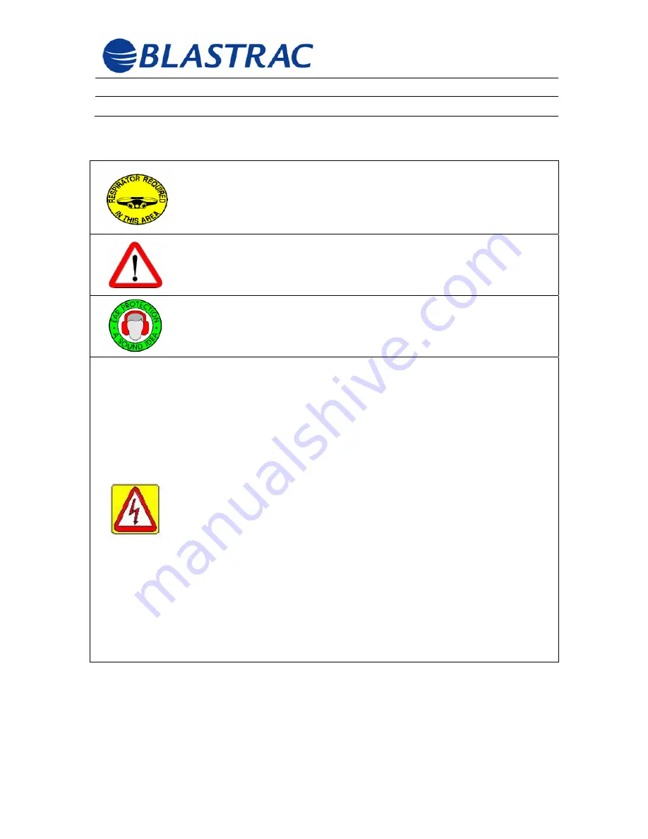 Blastrac BMP-E165 Operating Instructions Manual Download Page 5