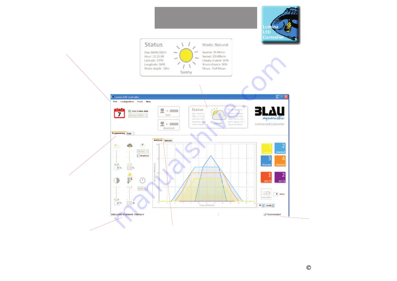 BLAU aquaristic Lumina LED Quick Manual Download Page 5