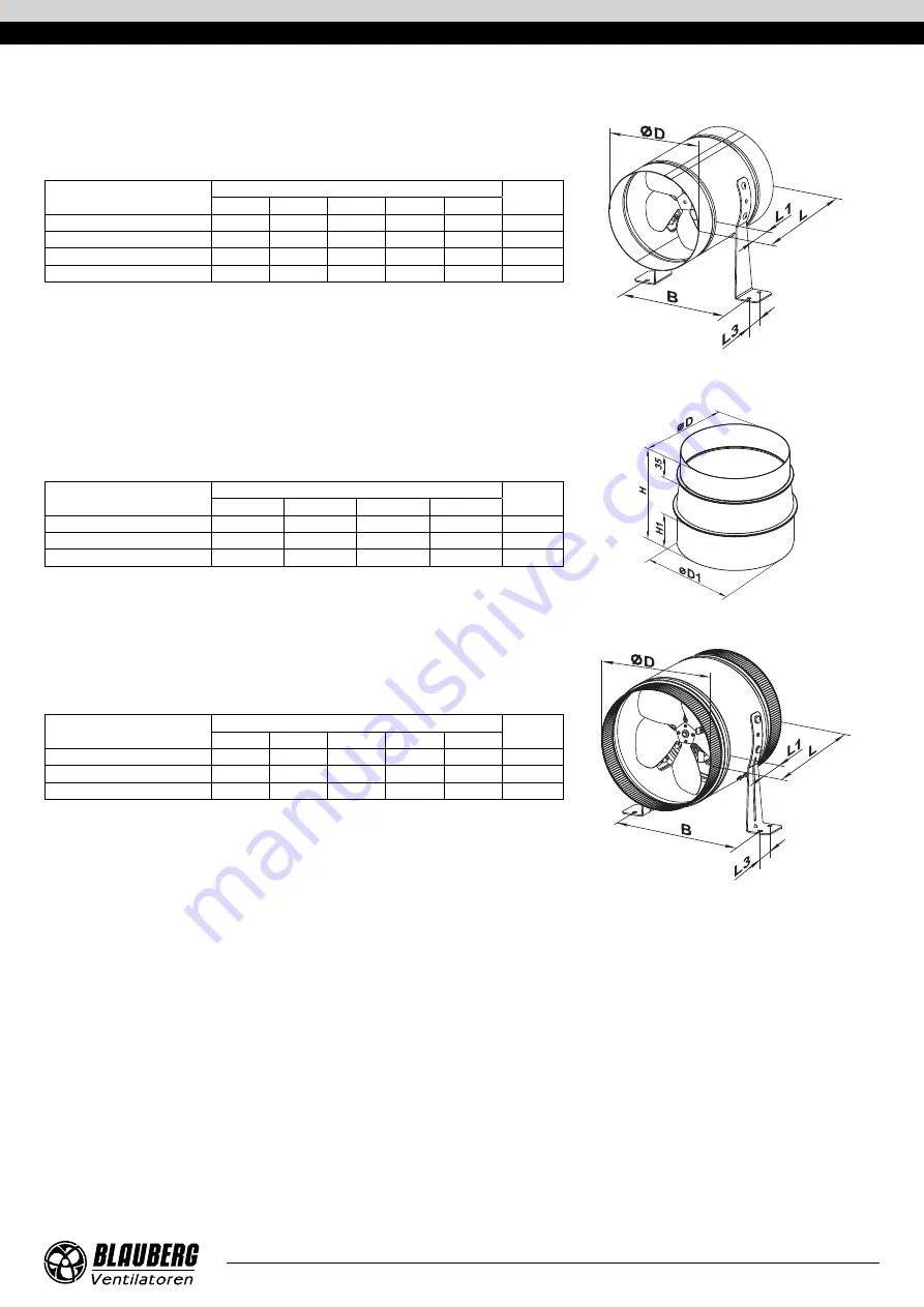 BLAUBERG Ventilatoren Axis-F 200 2E User Manual Download Page 9