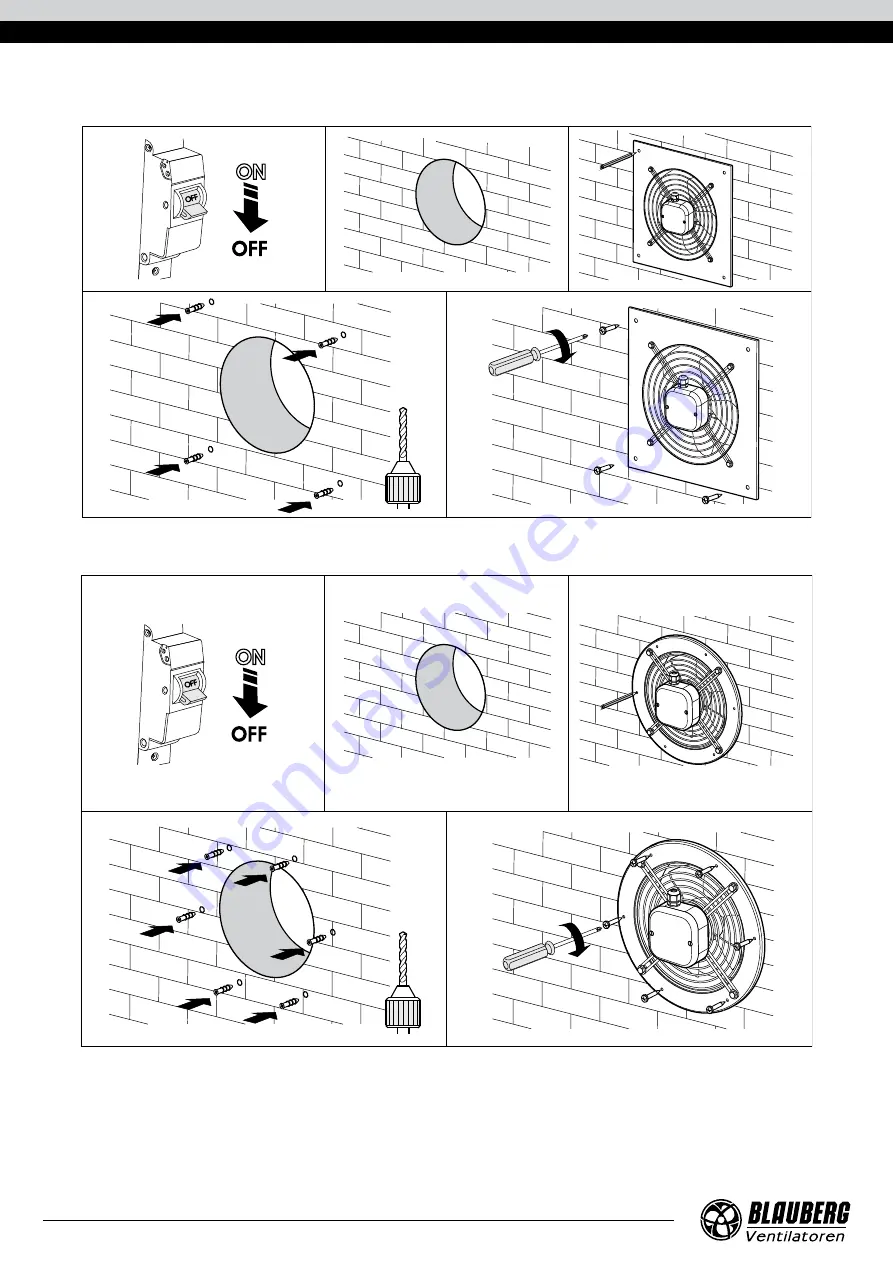 BLAUBERG Ventilatoren Axis-F 200 2E User Manual Download Page 12