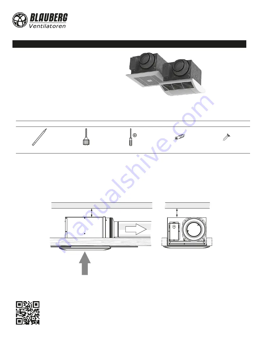 BLAUBERG CEILEO 110 Installation Manual Download Page 1