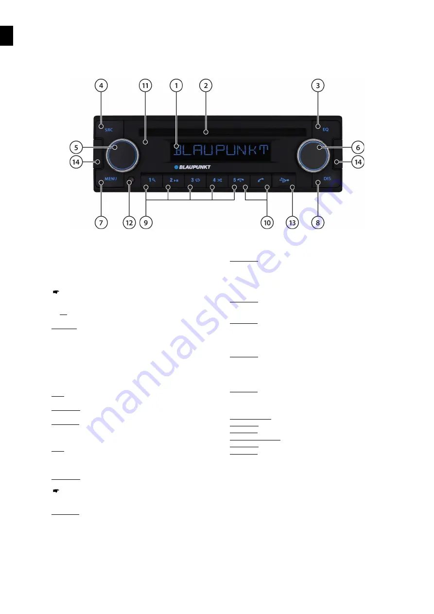 Blaupunkt 2 001 020 000 006 User Manual Download Page 20